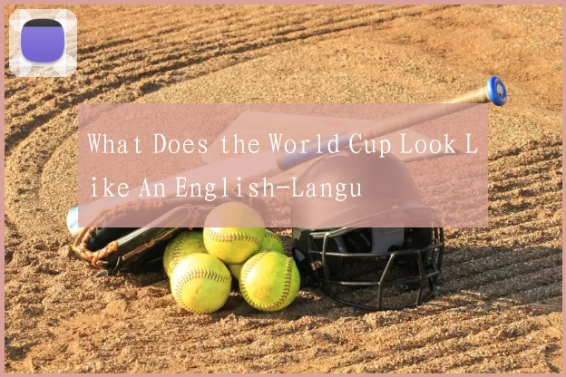 What Does the World Cup Look Like An English-Langu