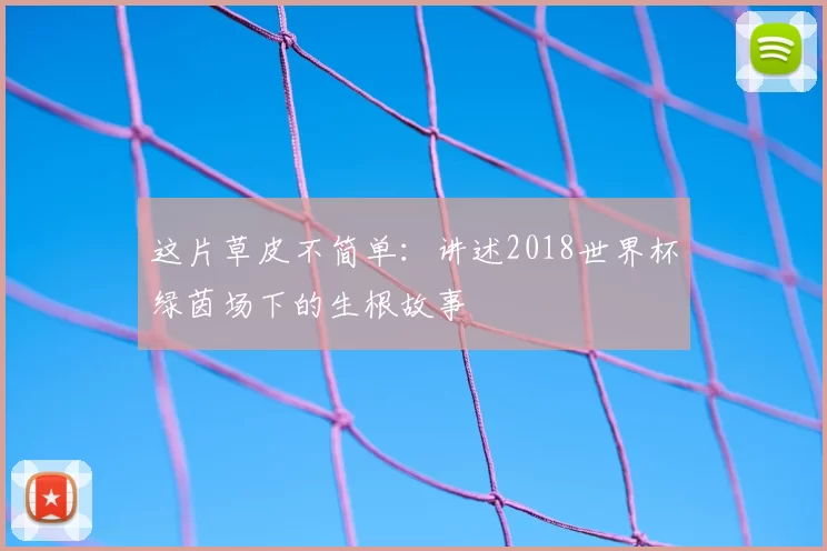 这片草皮不简单：讲述2018世界杯绿茵场下的生根故事