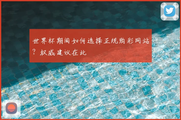 世界杯期间如何选择正规购彩网站?权威建议在此